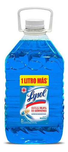 Lysol Limpia Pisos Marina 5 L