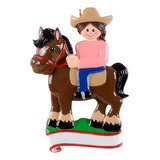 Adorno De Navidad Personalizado A Caballo  Adorno Ecuestre