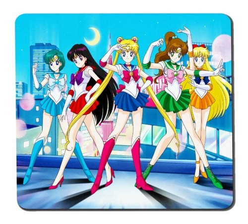 Mousepad Base Soft 21x19cm Sailor Moon Anime Retro