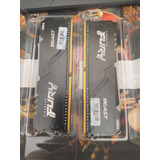 Kit 16gb Memória Ddr4 Rgb 3200mhz Cl16 Kingston Fury Beast 