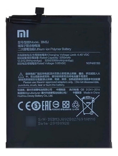 Bat-eria Celular Xiaomi Bm3j Redmi Mi8 Lite Envio Rápido