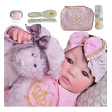 Poa Rosa Body  Bebe Reborn  Menina Silicone Mundo Brinquedos