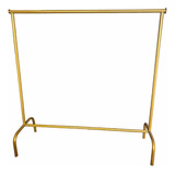 Rack Burro Dorado Para Ropa 120x120cm Organizador Desarmable