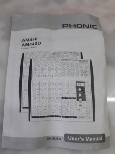 Manual Consola Phonic Am440 English