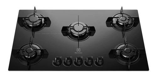 Cooktop 5 Bocas Electrolux A Gás Preto 1 Ano Garantia