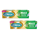 Ultra Corega Max Fijación Y Frescura 12h X40g Menta Kitx2