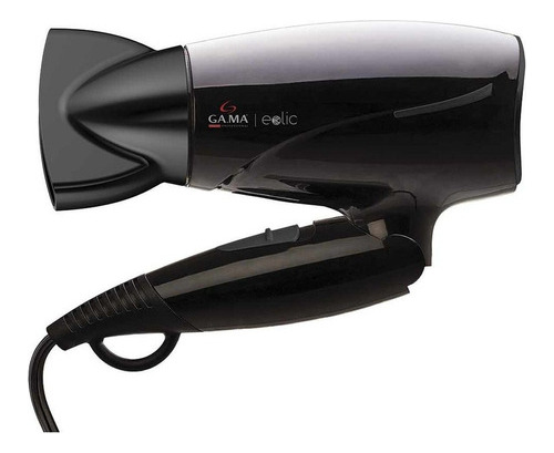 Secador De Pelo Plegable Mini Ga.ma Eolic 1600w Negro 240v 