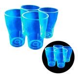 Vaso Cola X 126 Cristal Colores Fluo Fiestas Descartable Color Cristal Fluo T