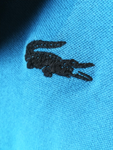 Polo Lacoste Edición Especial Cocodrilo Negro Slim Fit 2 Xs