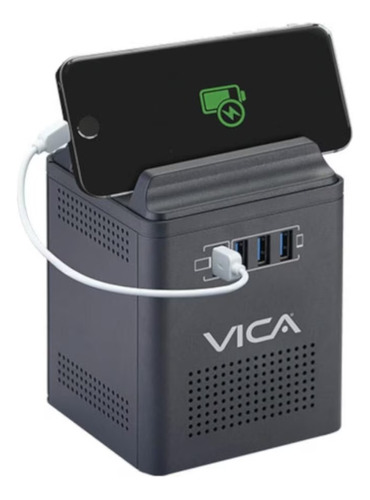 Regulador Vica Connect 800 400w 4 Contactos Y 4 Puertos Usb