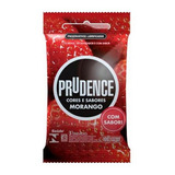 Preservativo Camisinha Prudence Sabor Morango Ou Hortela 3u Sabor/aroma Morango