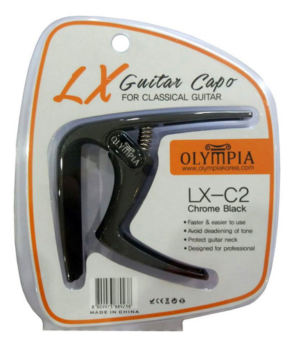 Olympia Capodastro Negro Clásico Metálico