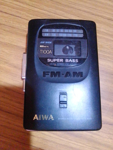 Walkman Aiwa T100a  Necesita Cambio De Correas