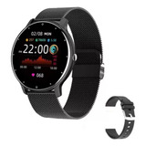 Smartwatch Tela Redonda Lige Bw0223 1.28 Pulseira Metal 45m