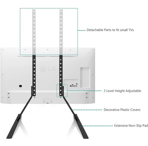 Base Soporte Universal D Mesa Ajustable Para Tvs  22 A 65