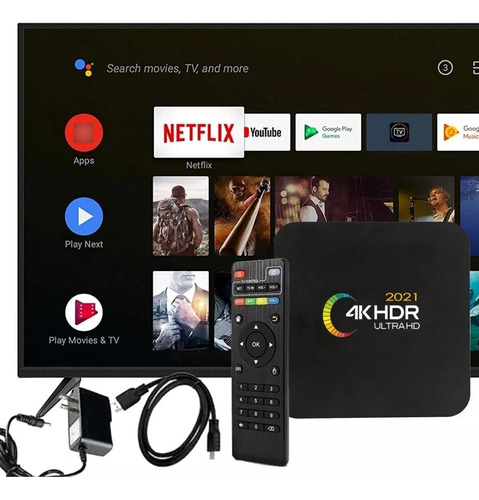 Android Tv Box 4k Hd 1 Año Garantia Convertir Tv Smart 4k Hd
