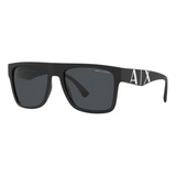 Lentes Solar Armani Exchange Ax4113s 807887 Negro Mate Color De La Lente Gris Oscuro Gr003 Color De La Varilla Negro Mate 807887 Color Del Armazón Negro Mate 807887