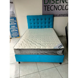  Super  Promocion Combo Base Cama - Colchon - Y Cabecero 140