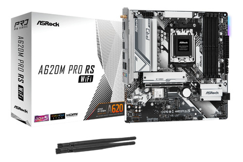 Mother Asrock A620m Pro Rs Wifi Argb Am5 Ddr5 