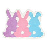 Alfombra Antideslizante De La Serie Easter Cute Bunny Series