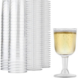 Copas De Vino De Plástico Transparente 5 Onzas 20 Unidades