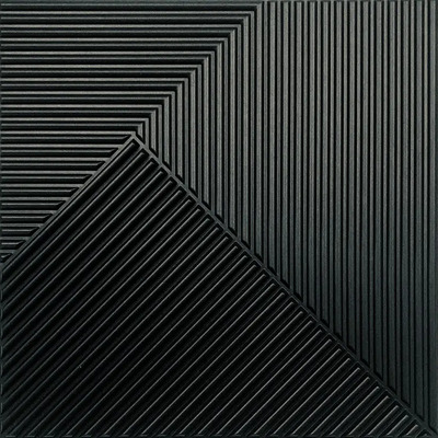 3m2 (12 Pza)panel Muro Decorativo 3d Pvc Negro D168negro Negro | Meses sin interés
