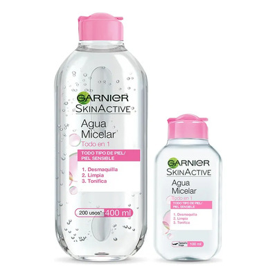 Kit Garnier Skin Active Agua Micelar Todo En 1 400ml Y 100ml | MercadoLibre