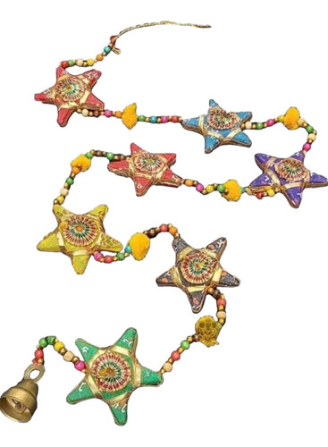 Colgante Decorativo Estilo Étnico Indio Multicolor Estrellas