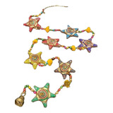 Colgante Decorativo Estilo Étnico Indio Multicolor Estrellas