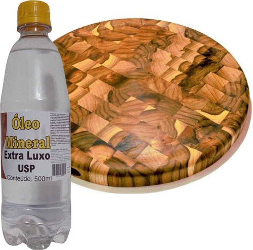 Oleo Mineral Grau Usp Selar Tabua Corte Carne Churrasco500ml