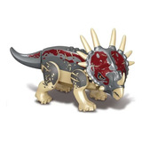 Triceratops Dinossauro Boneco Bloco Jurassic Park Preto