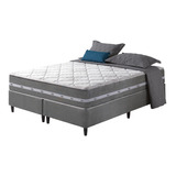 Conjunto Cama Box Queen Size Miami 158x198cm Zidi