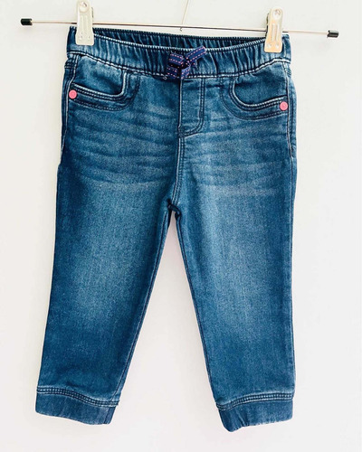 Pantalón Babucha Algodón Rústico Jeans De Bebé Mujer Oshkosh