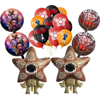 18pcs Globos Stranger Things Fiesta Decoraciones Cumpleaños | Meses sin interés