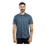 Camisa Slim Casual De Botão Praia Verão Homem Moderno