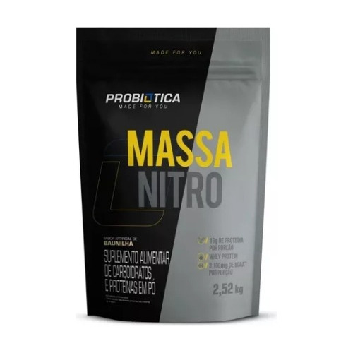 Hipercalórico Massa Nitro 2520kg Refil - Probiotica