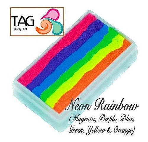 Tag Face Paint 1stroke Split Cake Rainbow Neon 30g
