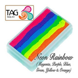 Tag Face Paint 1stroke Split Cake Rainbow Neon 30g