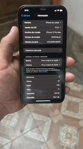 Celular iPhone 12 Pro Max 128 Gb Gris Ratón