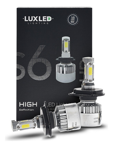 Kit Cree Led S6 Hd 44000 Lum H4 Alta Y Baja Biled 12v 