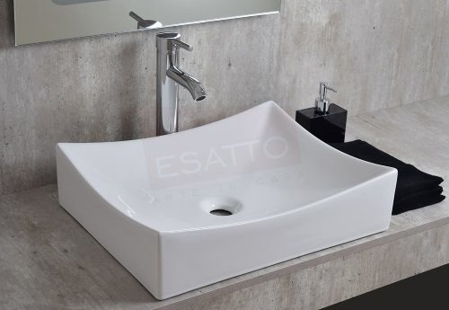 Lavabo De Baño De Sobreponer Esatto Econokit Vela Dual 