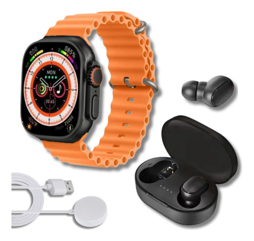 Smartwatch Série 8 Ultra Watch Bk Lj + Fone De Ouvido Bt 5.0