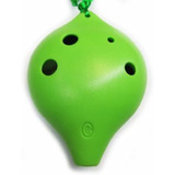 Tng 6 Agujeros Alto C Ocarina De Plastico Verde