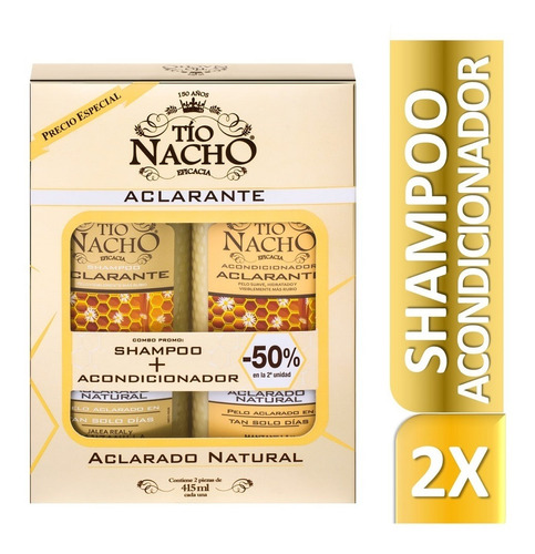 Tío Nacho Monoestuche Aclarante Shampoo + Acond X 415ml