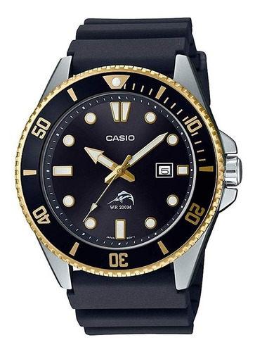 Reloj De Pulsera Casio Classic Mdv-106g-1av Marlin Dorado