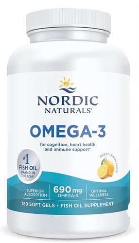 Ômega 3 Nordic Naturals 690 Mg 180 Cápsulas