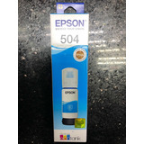 Tinta Original Epson 504 Cyan T504220 L4150/ L6161 70 Ml