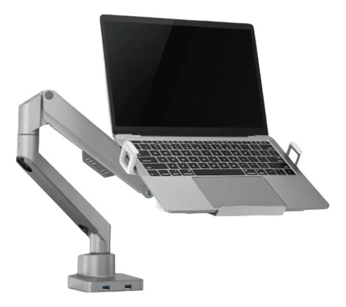 Brazo Doble Para Monitor + Base Para Portatil