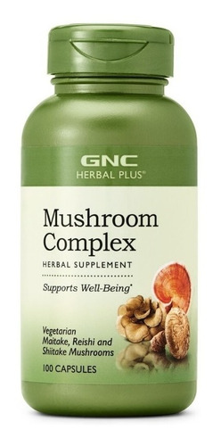 Gnc I Herbal Plus I Complejo De Hongos I 100 Capsules I Usa 