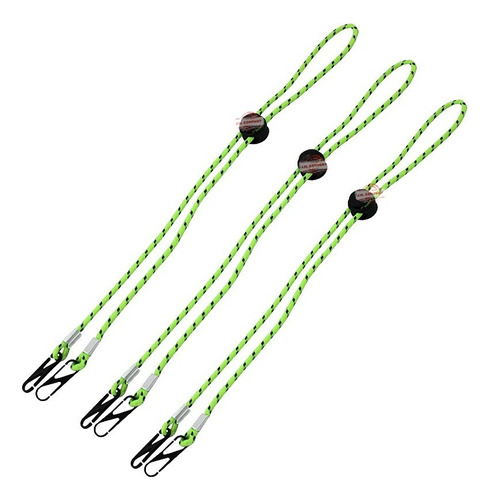  Sujetador Cordon Para Cubrebocas Ajustable Mayoreo Set 3 Pz Color Verde